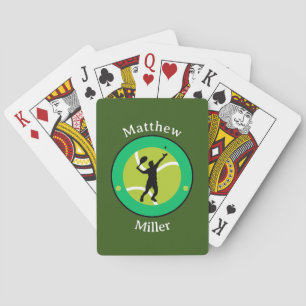 Playing Cards - Tennis Player - Personalised 