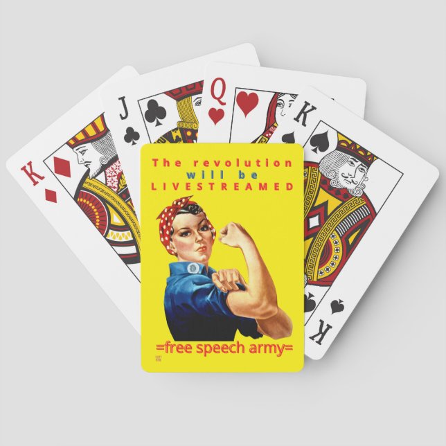 playing cards  "THE REVOLUTION..." (Back)