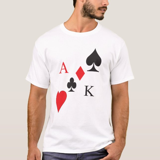 Playing cards theme T shirt (Front)