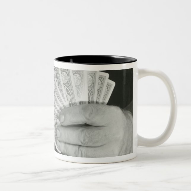 Playing Cards Two-Tone Coffee Mug (Right)