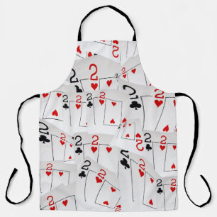 Playing Cards Twos Layered, Full Print Apron