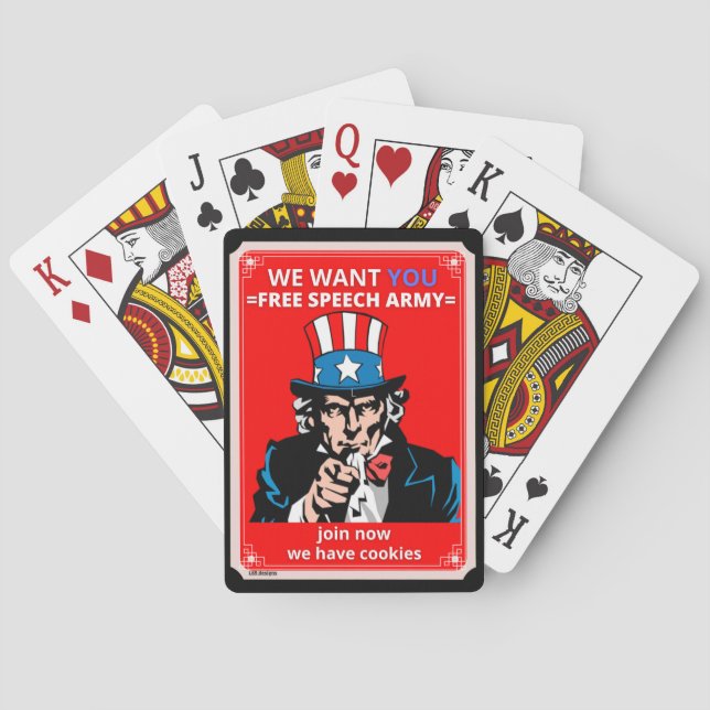 playing cards  "UNCLE SAM" (Back)