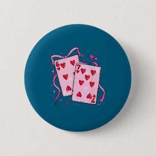 Playing Cards Valentine 6 7 Boys Girls Valentine S 6 Cm Round Badge