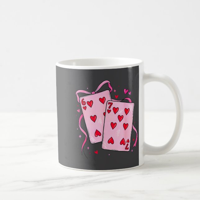 Playing Cards Valentine 6 7 Boys Girls Valentine S Coffee Mug (Right)
