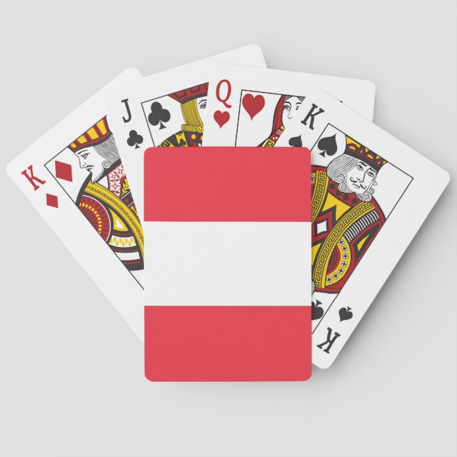 Playing Cards with Flag of Austria (Back)