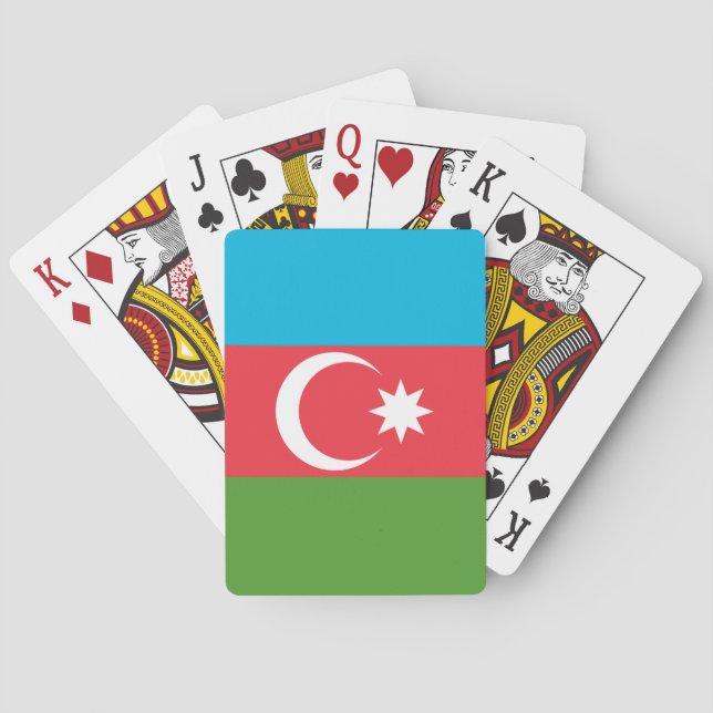 Playing Cards with Flag of Azerbaijan (Back)