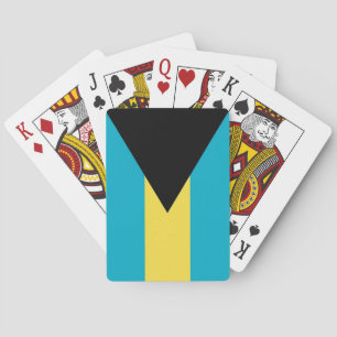 Playing Cards with Flag of Bahamas