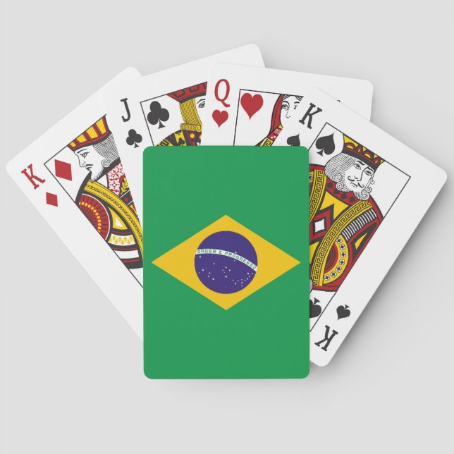 Playing Cards with Flag of Brazil (Back)