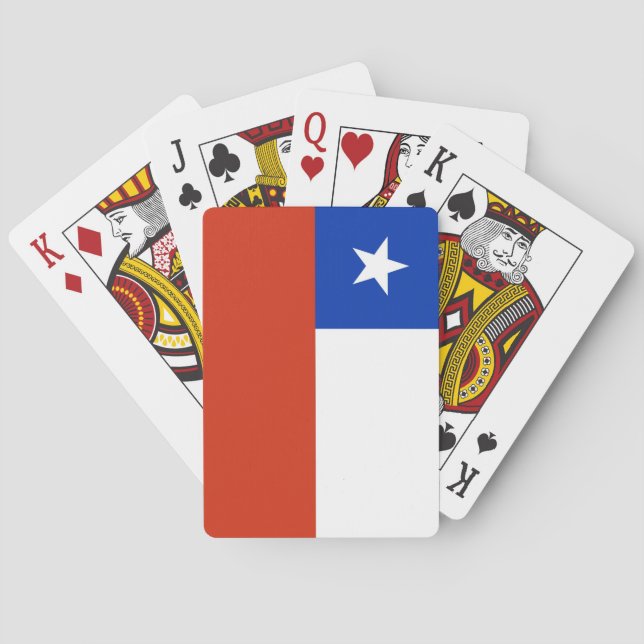 Playing Cards with flag of Chile (Back)