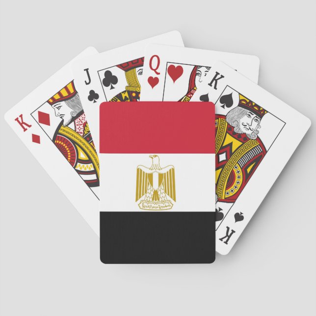 Playing Cards with Flag of Egypt (Back)