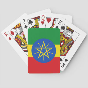 Playing Cards with flag of Ethiopia