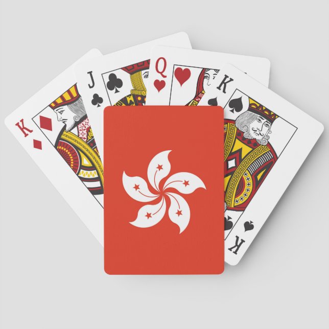 Playing Cards with flag of Hong Kong (Back)