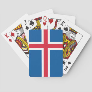 Playing Cards with flag of Iceland