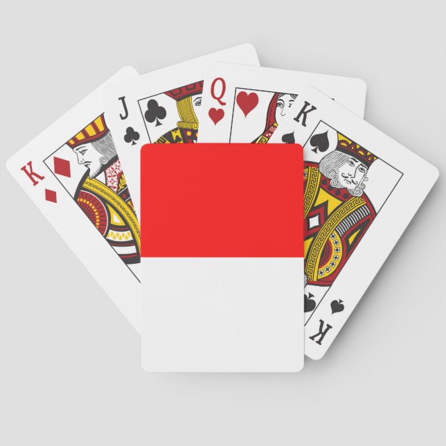 Playing Cards with flag of Indonesia (Back)