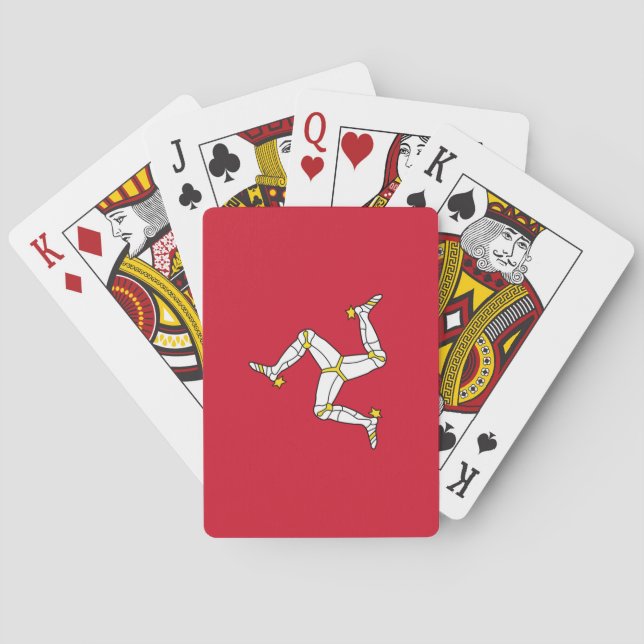 Playing Cards with flag of Isle of Man (Back)