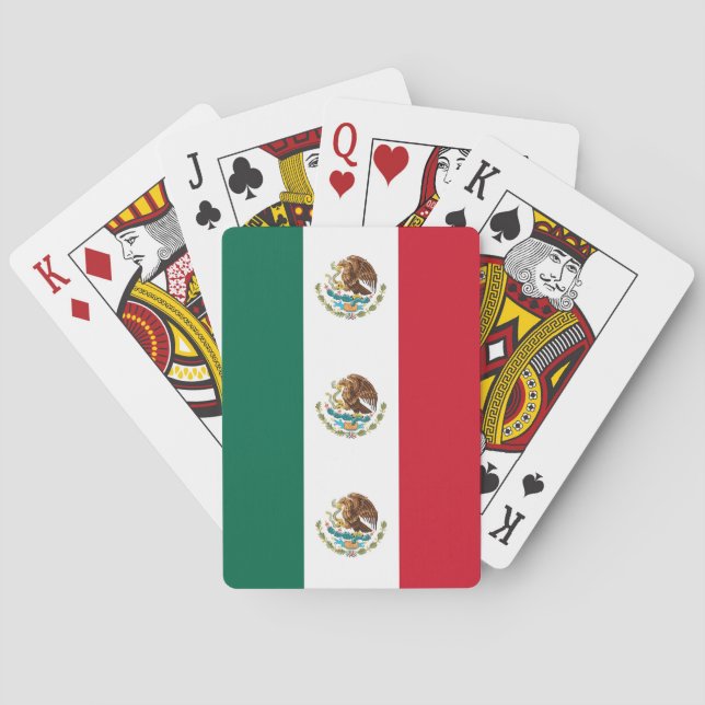 Playing Cards with Flag of Mexico (Back)