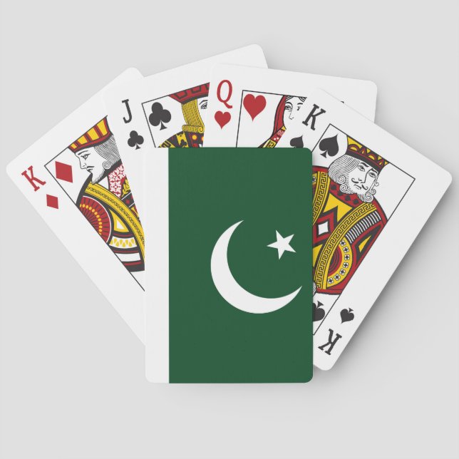 Playing Cards with flag of Pakistan (Back)