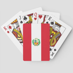 Playing Cards with Flag of Peru