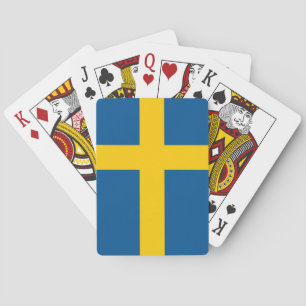 Playing Cards with flag of Sweden
