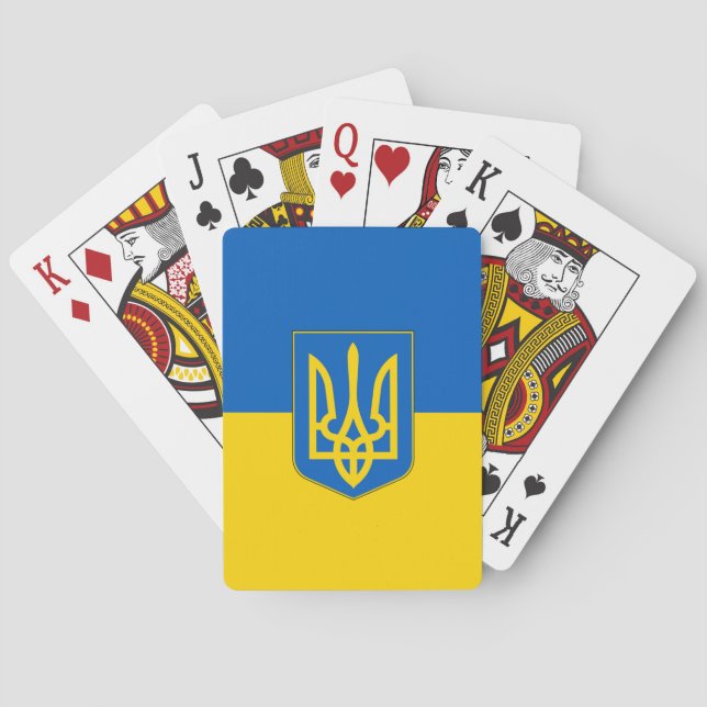 Playing Cards with flag of Ukraine Trident (Back)