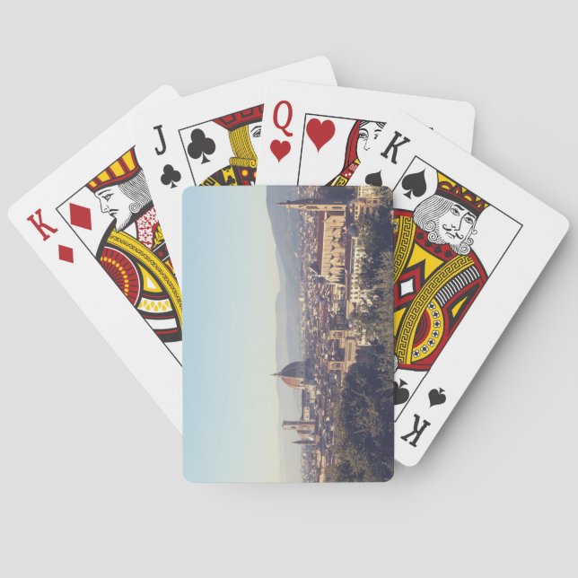 Playing Cards with Photograph of Italy (Back)