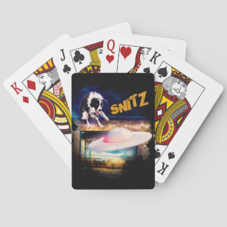 playing cards with Snitz from Bob's Saucer Repair