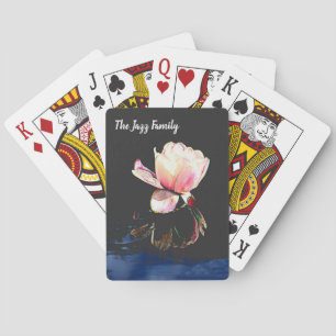Playing Cards with Stained Glass Waterlily