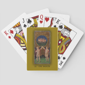 Playing Cards with Tarot Art The World