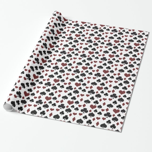 Playing Cards Wrapping Paper (Unrolled)