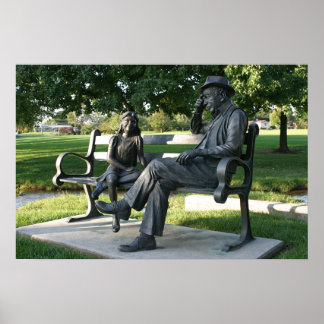 Playing Checkers Poster