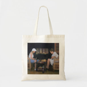 Playing Chess at Goldeneye Tote Bag