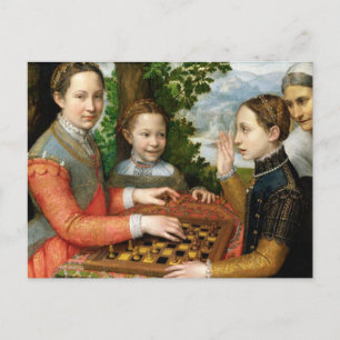Playing Chess by Sofonisba Anguissola Postcard