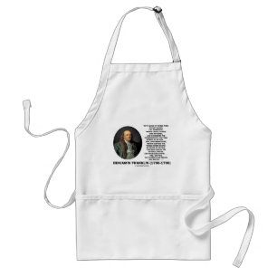 Playing Chess Caution Benjamin Franklin Quote Standard Apron