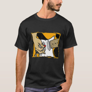 Playing Chords On Guitar Musical Design T-Shirt