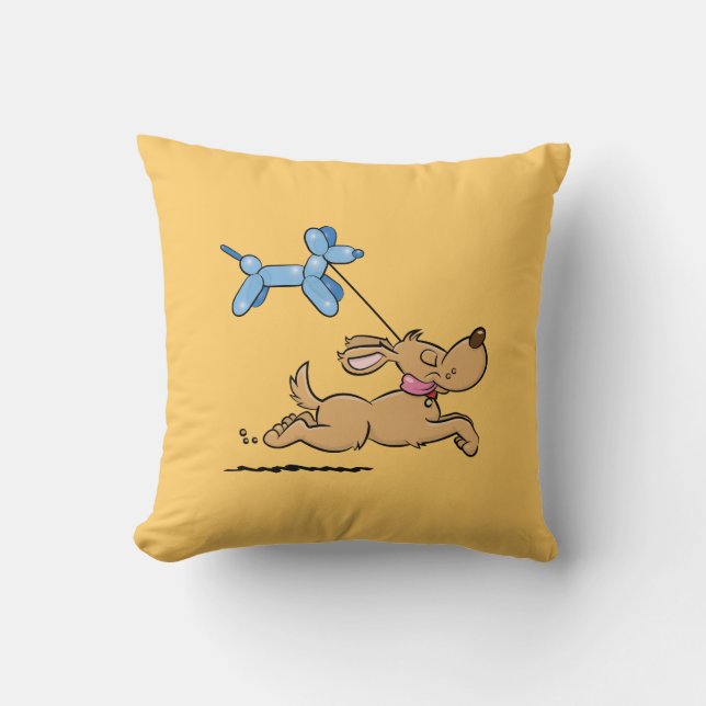 Playing Dog Cushion (Front)