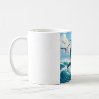 Playing Dolphin Motif Mug
