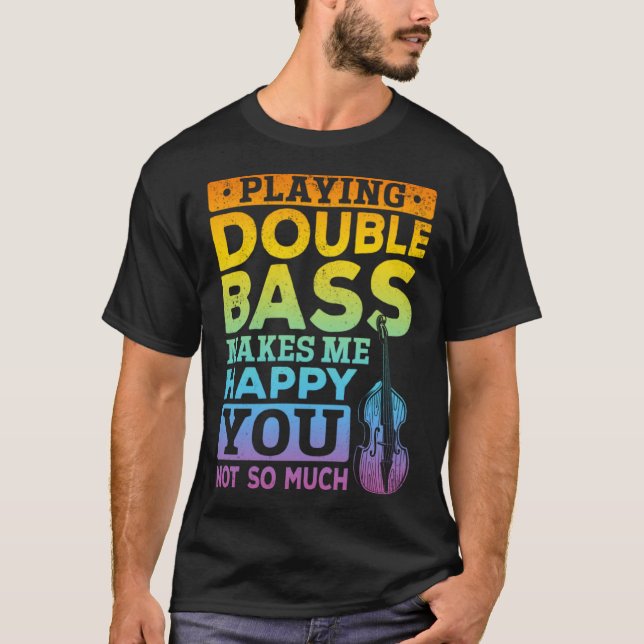 Playing Double Bass - Double Bass Player Pullover  (Front)