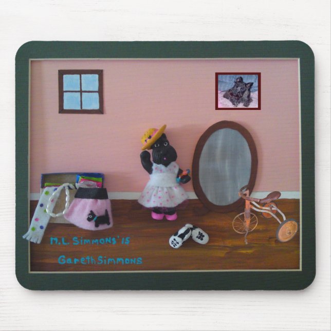 Playing Dress Up Scottish Terrier Mousepad (Front)