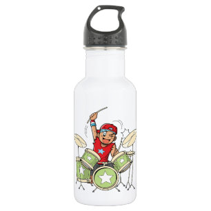 Playing Drums 532 Ml Water Bottle
