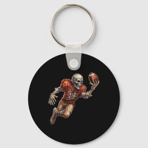 Playing Football Cool Touchdown Halloween Key Ring