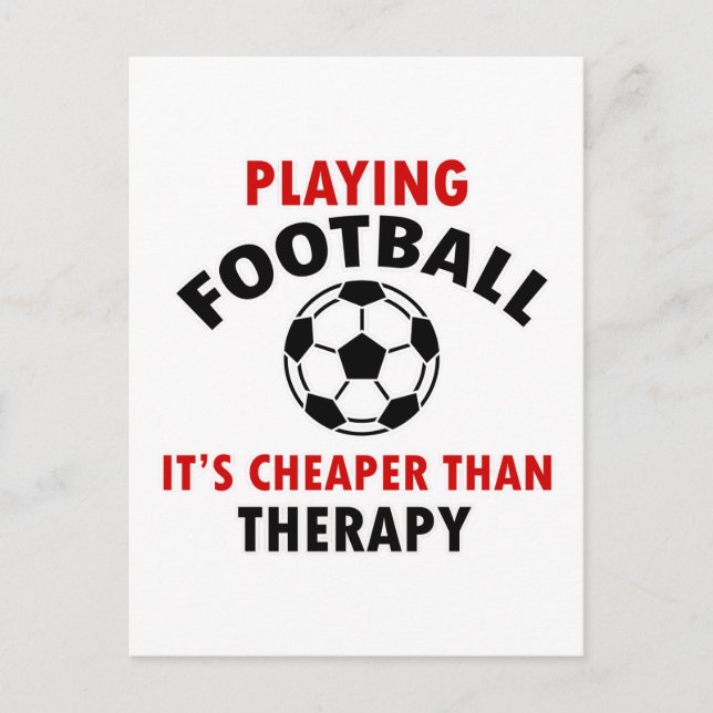 playing football postcard (Front)