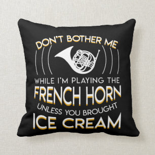 Playing French Horn Brought Ice Cream Cushion