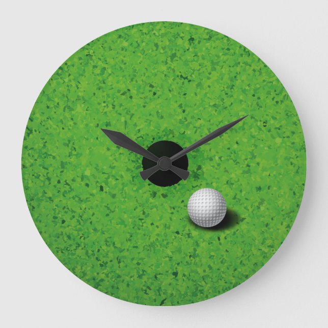 Playing Golf Wall Clock (Front)