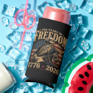 Playing Guitar 250 Years 4th July Seltzer Can Cooler
