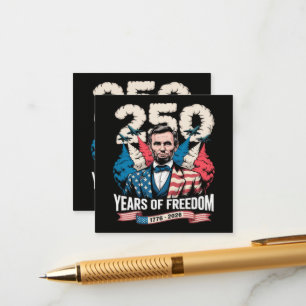 Playing Guitar 250 Years Enclosure Card