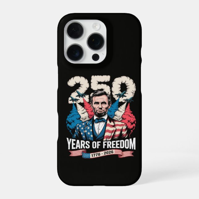  Playing Guitar 250 Years iPhone Case (Back)