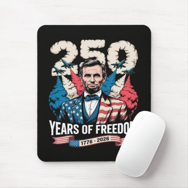  Playing Guitar 250 Years Mouse Pad (With Mouse)