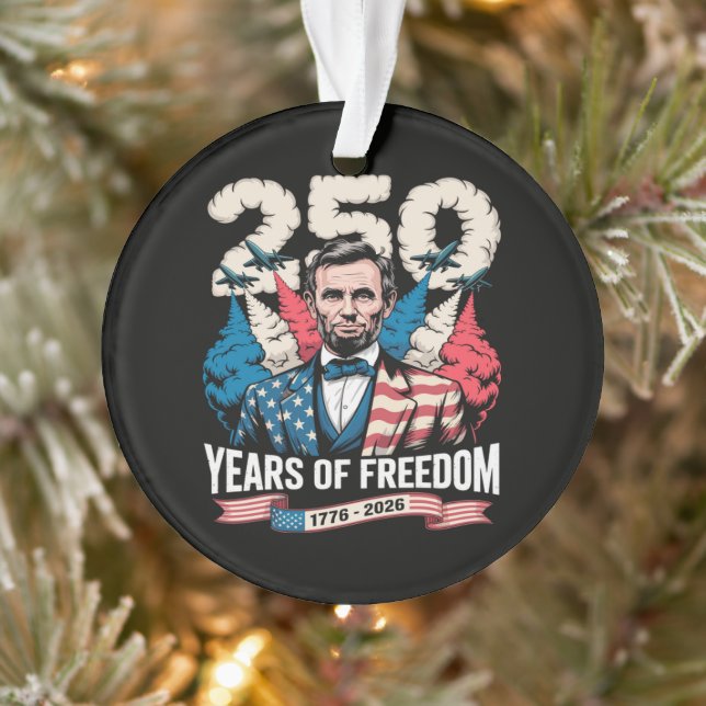 Playing Guitar 250 Years Ornament (Tree)