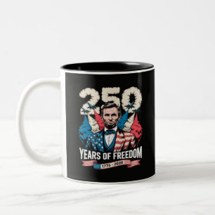 Playing Guitar 250 Years Two-Tone Coffee Mug