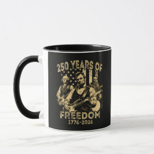 Playing Guitar 4th July 250th Anniversary Mug